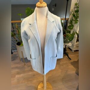 Magaschoni Soft Blue Women's Knit Blazer
